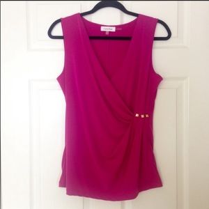 *SOLD*Calvin Klein fuschia sleeveless top